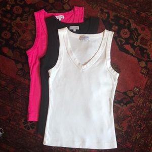 Set of 3 Michael Stars Maya Tanks size S